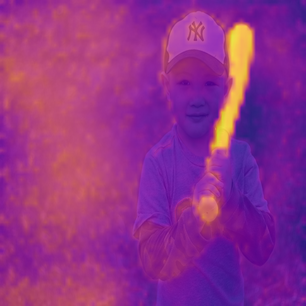 Similarity map with debiased DINOv3